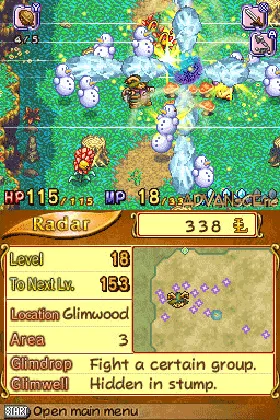 Seiken Densetsu DS - Children of Mana (Japan) screen shot game playing
